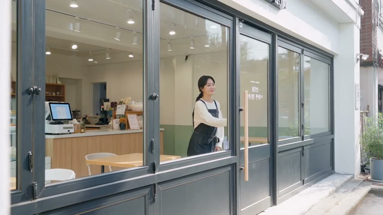 매장을 준비하는 사장님